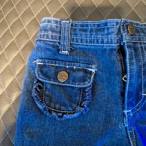 DORA THE EXPLORER Blue Denim Jeans with Distressed Pocket. Toddler 2 T